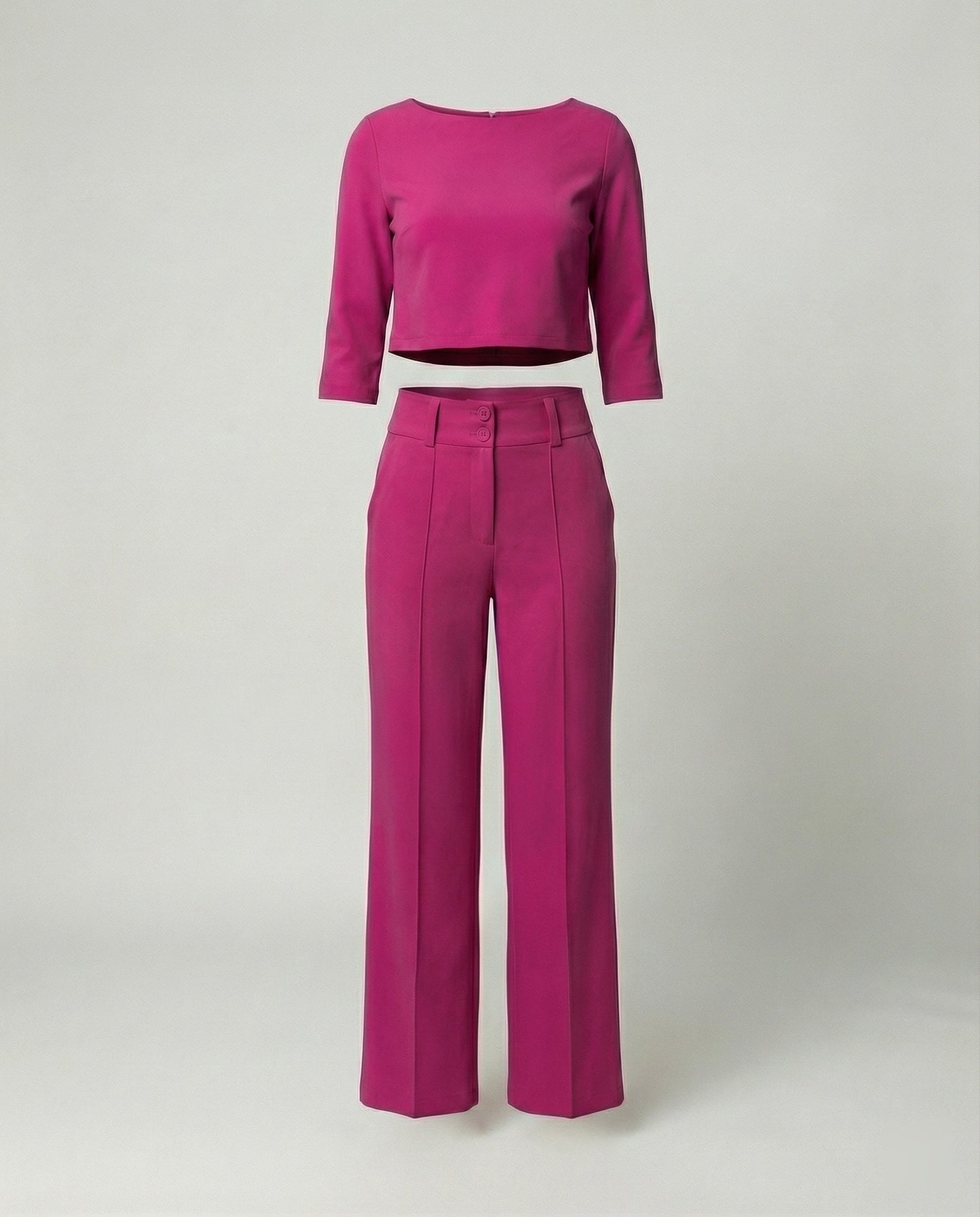 Damen Herbst Hosenset Tailliert
