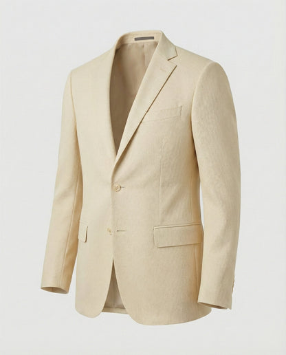Herren Blazer Strukturstoff Stadtlook