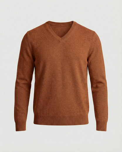 Herren Feinstrick Pullover V-Ausschnitt