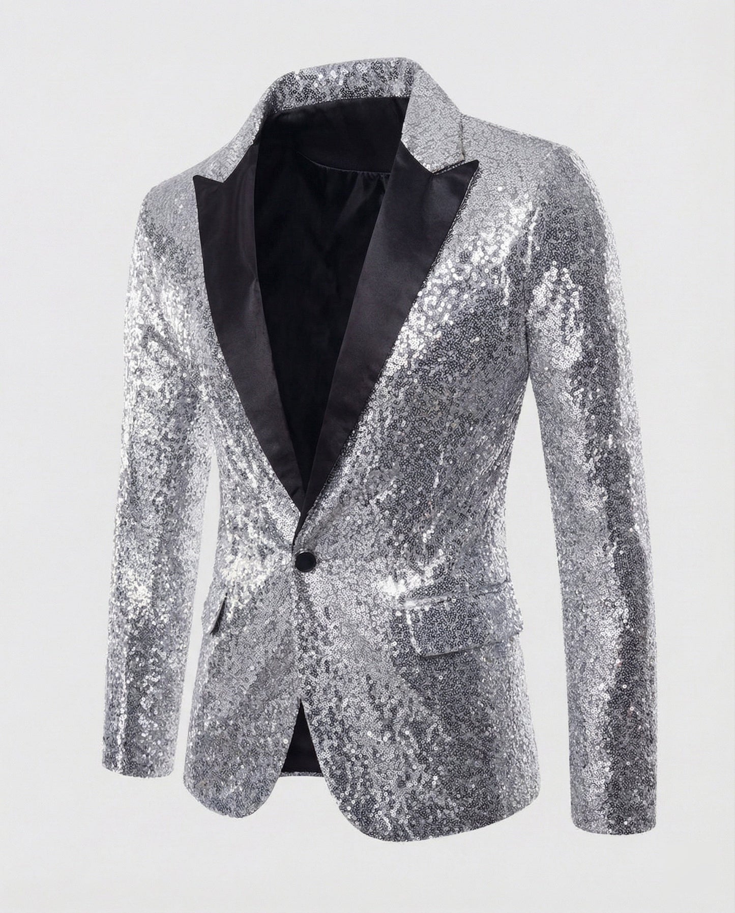 Herren Pailletten Blazer Glamour