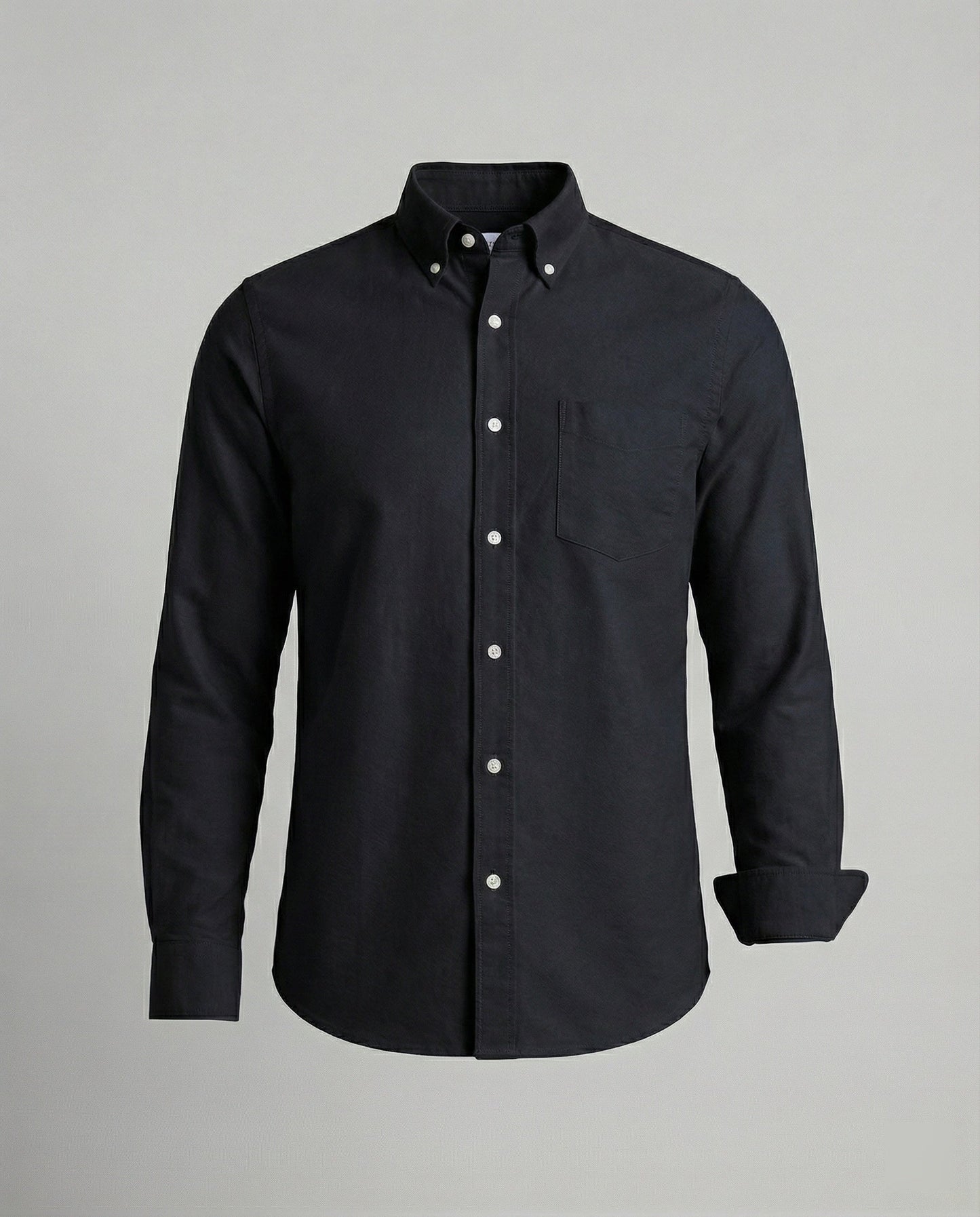 Herren Slim Fit Oxfordhemd Baumwolle Weiß