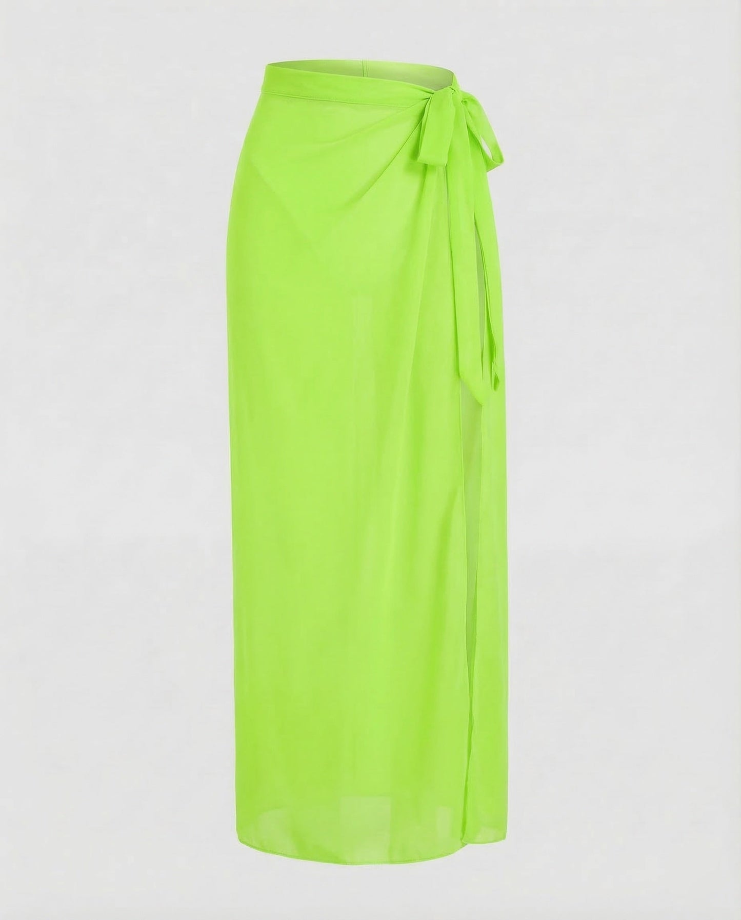 Damen Wickelrock Hoher Beinschlitz