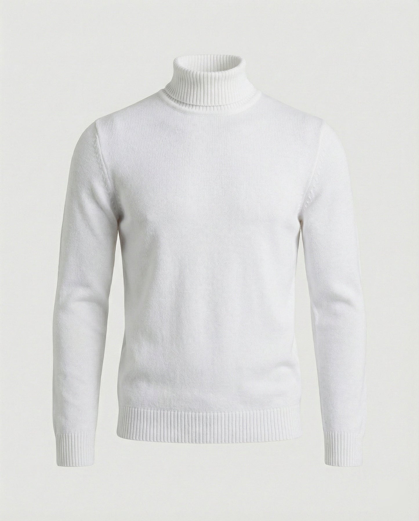 Feine Merinowolle Rollkragenpullover