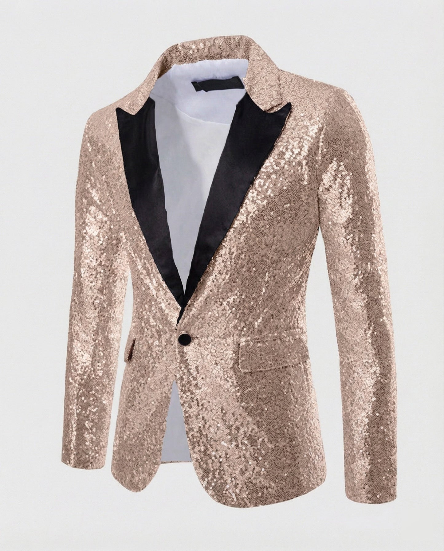 Herren Pailletten Blazer Glamour