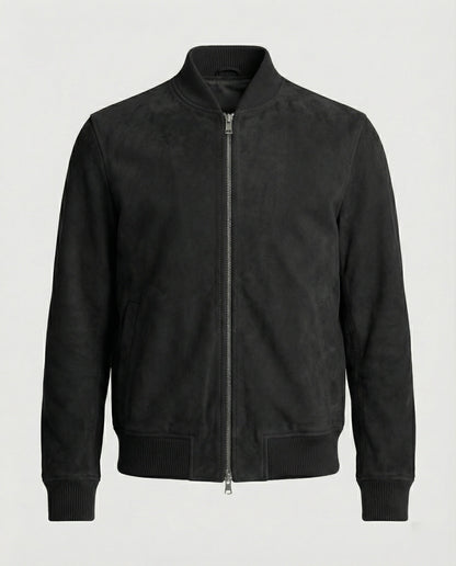 Herren Bomberjacke Lederoptik