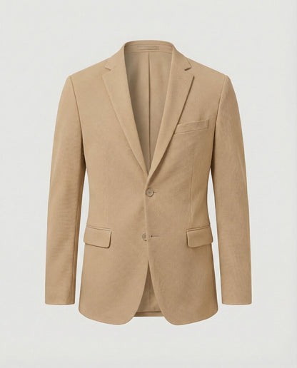 Herren Blazer Strukturstoff Stadtlook