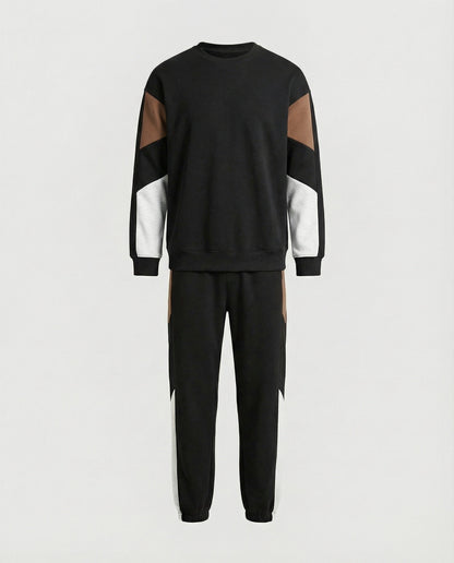 Herren Sweatset mit Print und Jogginghose wird zu:
Herren Sweatanzug