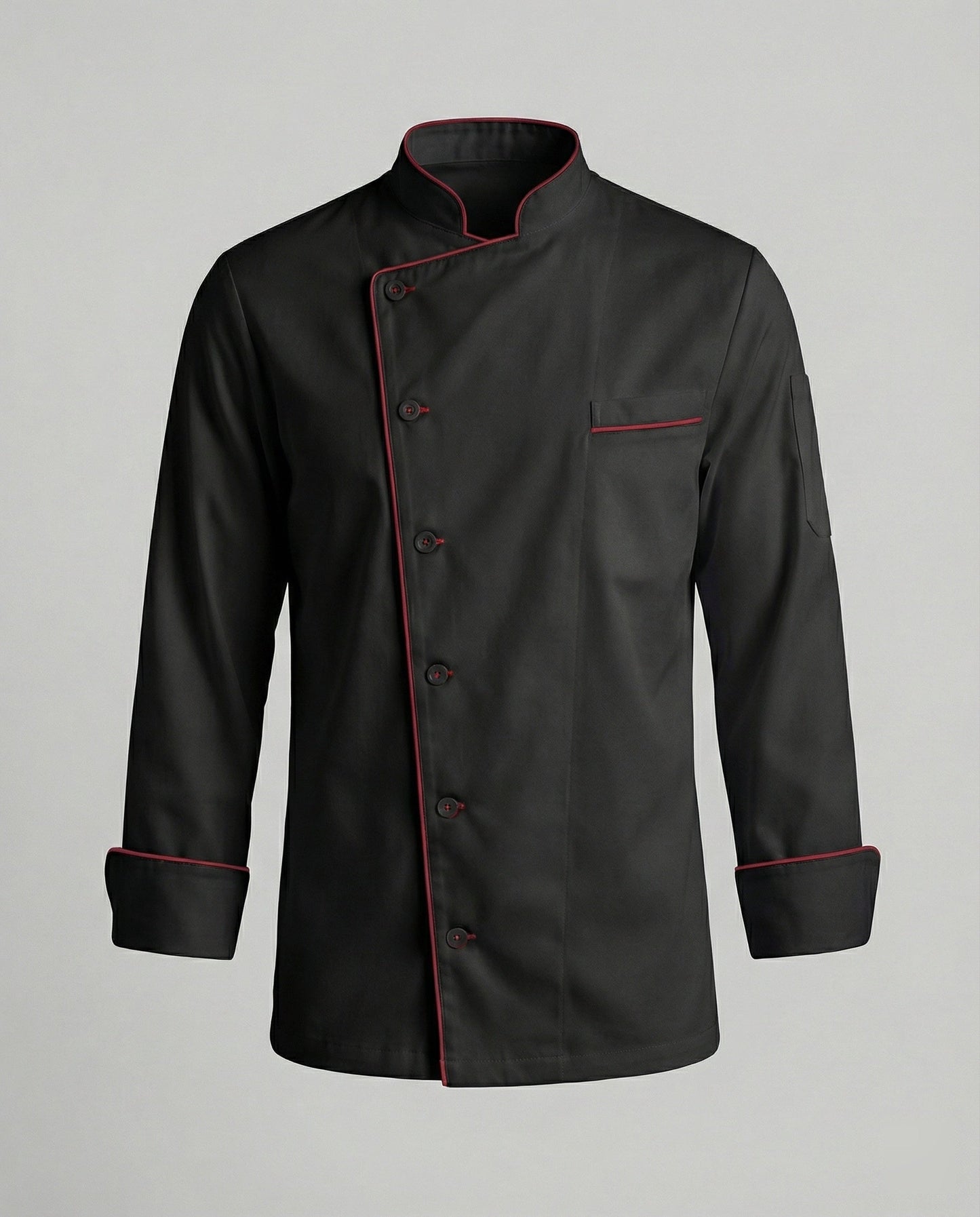 Herren Kochjacke Kontrast Elegant