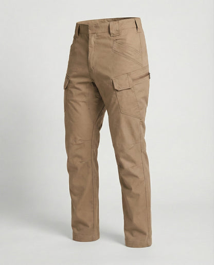 Damen Trekkinghose Funktionstaschen Beige