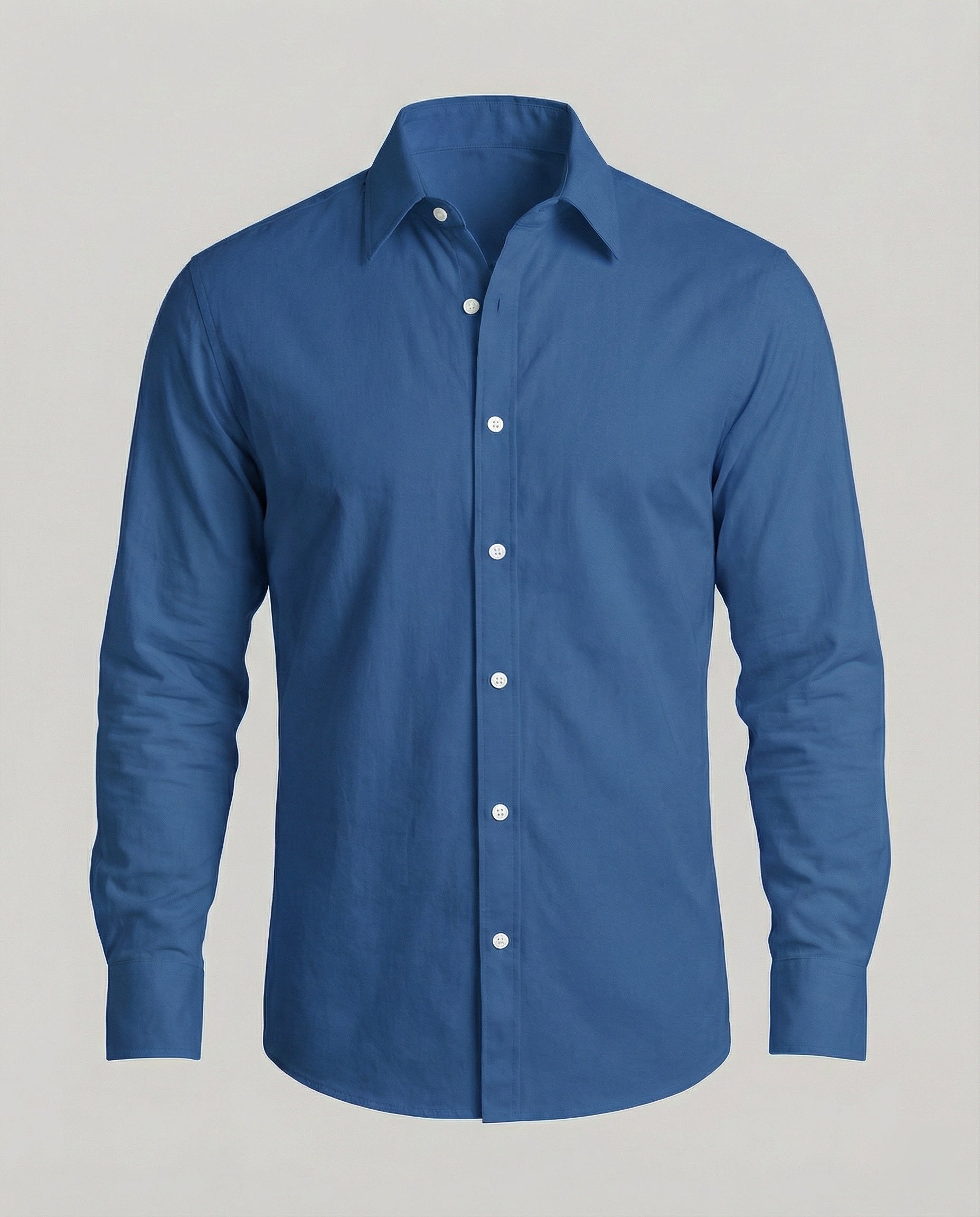Herren Businesshemd Slim Fit Kentkragen Weiß - Eveloria