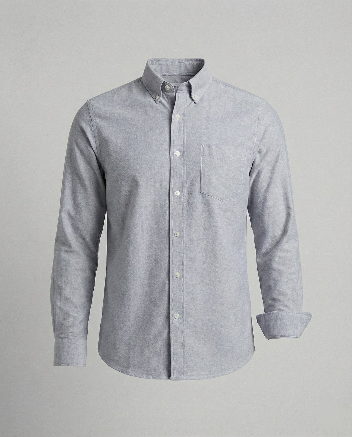 Herren Slim Fit Oxfordhemd Baumwolle Weiß