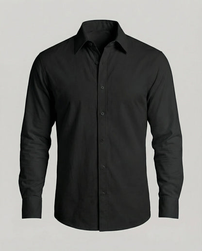 Herren Businesshemd Slim Fit Kentkragen Weiß