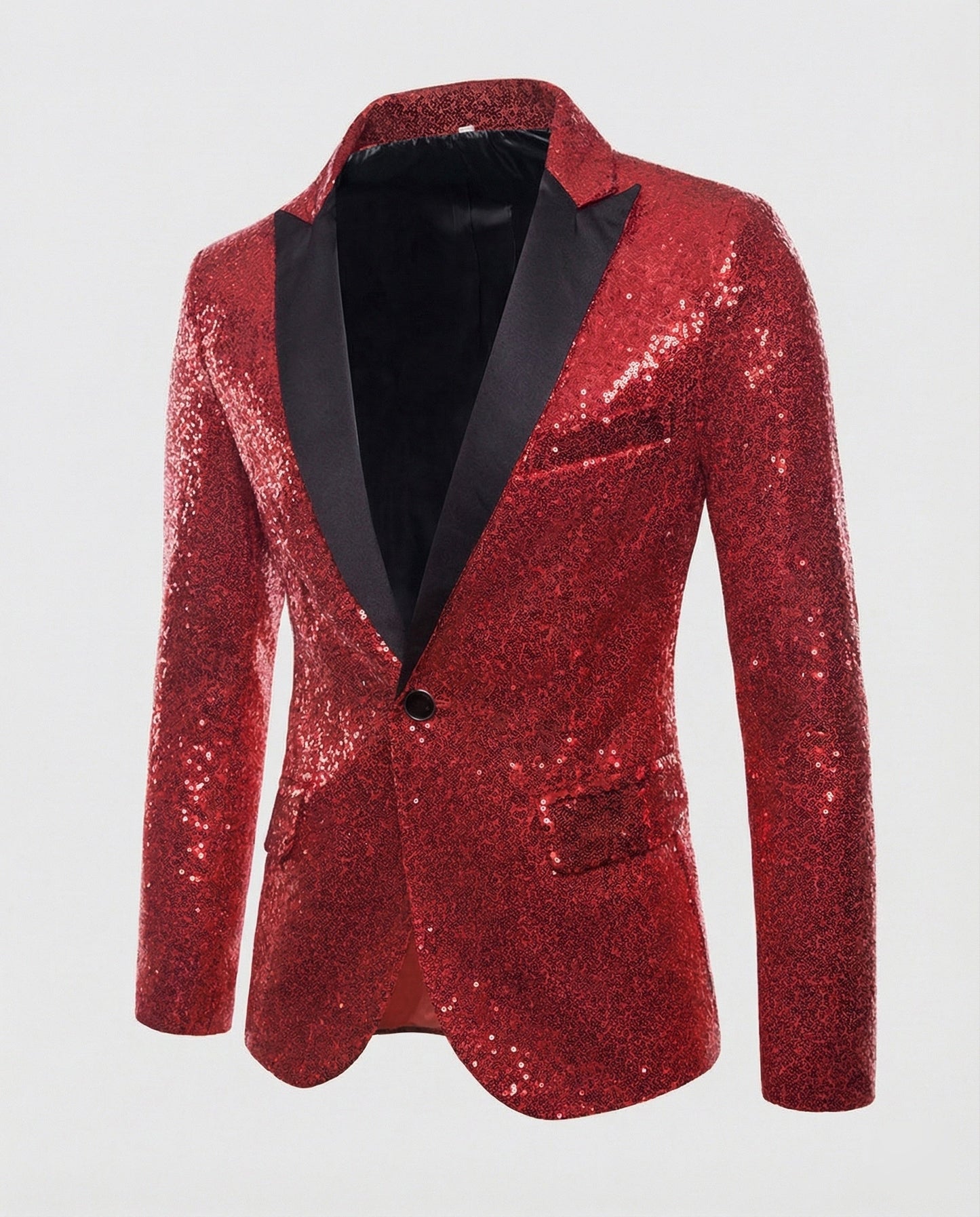 Herren Pailletten Blazer Glamour