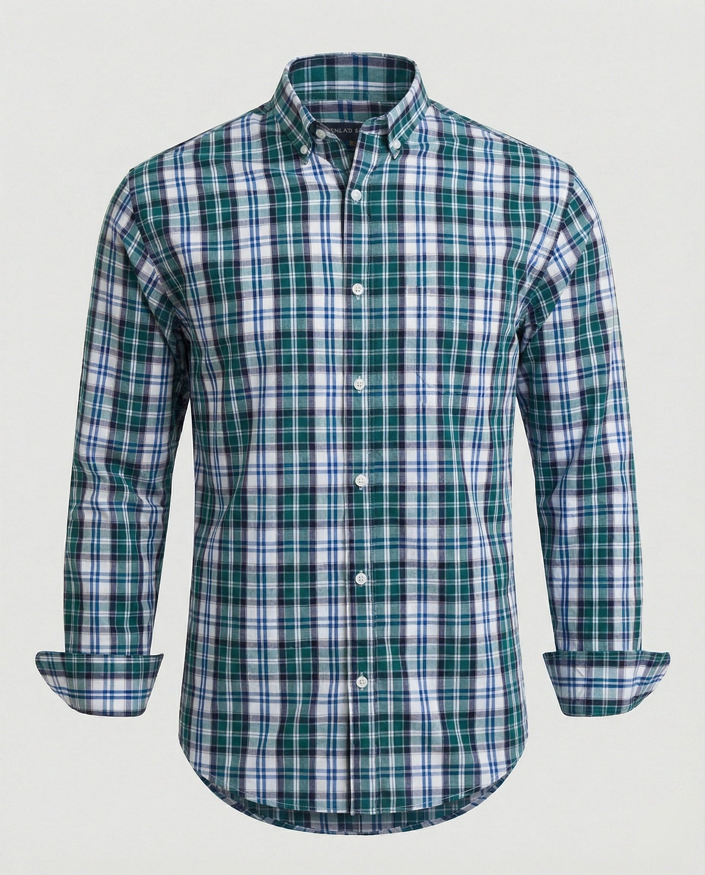 Herren Langarmhemd Flanell Kariert