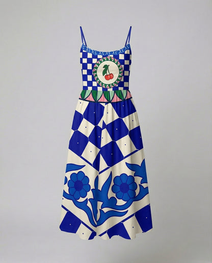 Eveloria Damenkleid Einfarbig U-Ausschnitt Strapsen