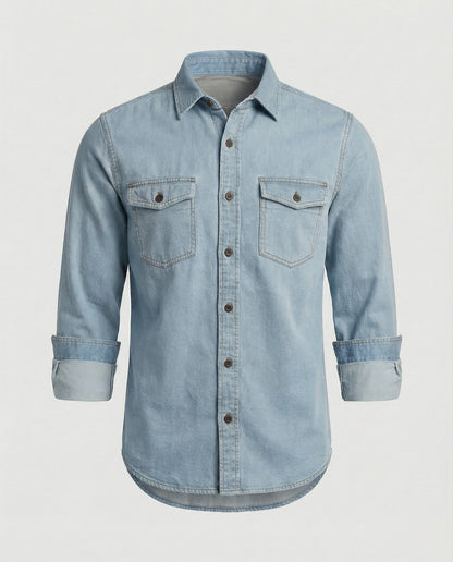 Herren Jeanshemd mit Brusttaschen