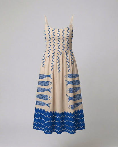 Eveloria Damenkleid Einfarbig U-Ausschnitt Strapsen
