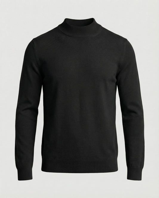 Herren Strickpullover Stehkragen - Eveloria