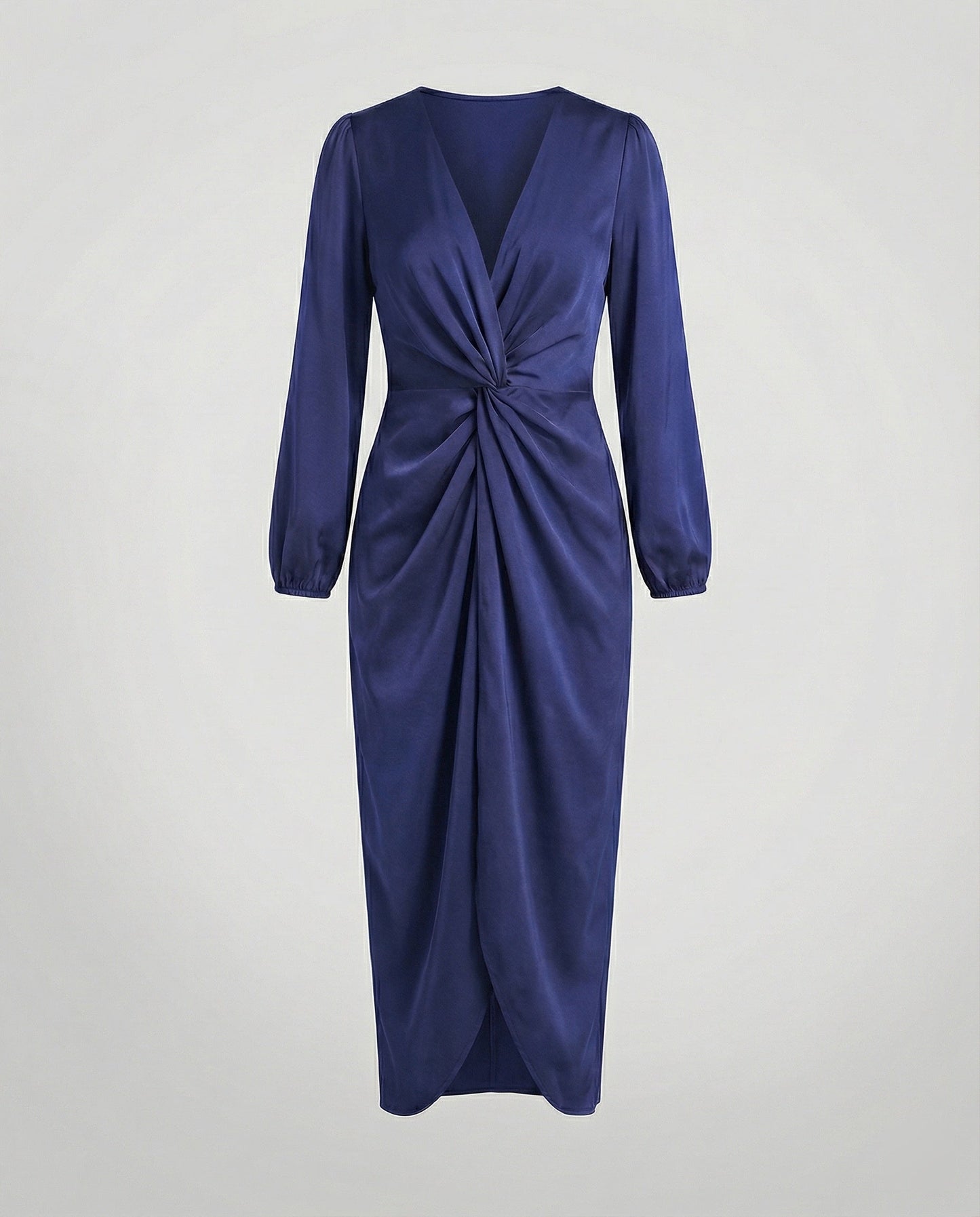 Elegantes Damen Wickelkleid Midi