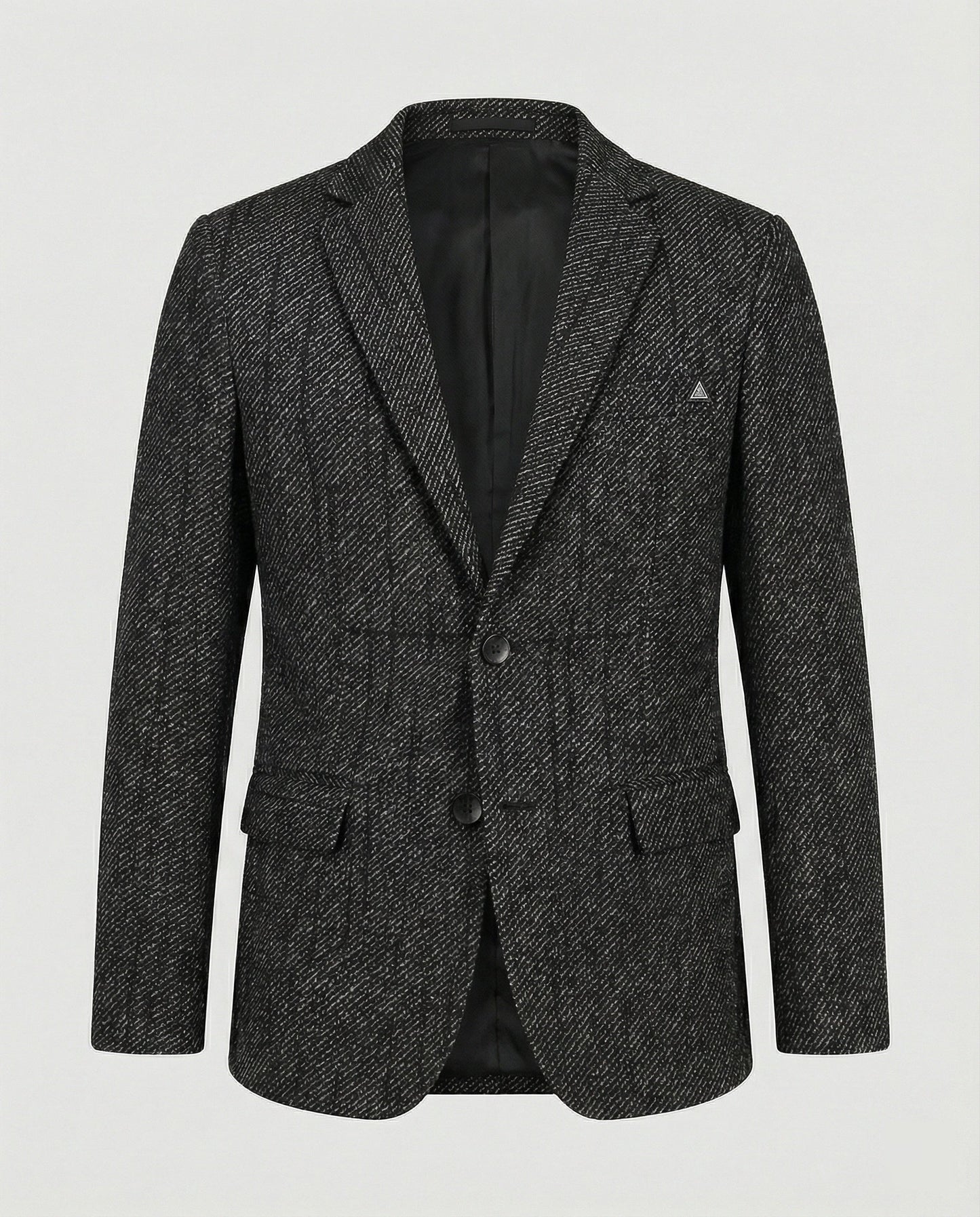 Herren Slim-Fit Sakko Tweed 2-Knopf
