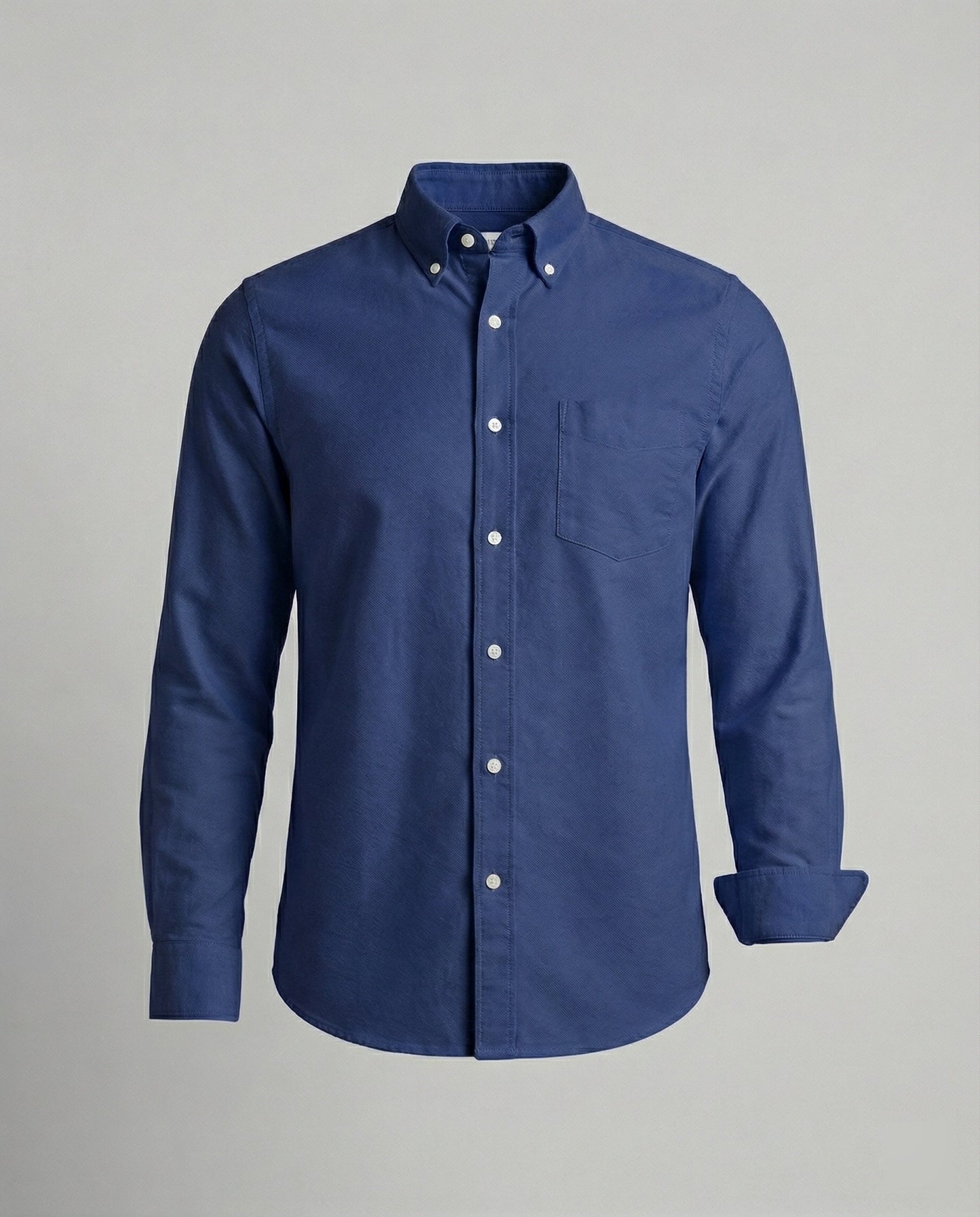 Herren Slim Fit Oxfordhemd Baumwolle Weiß - Eveloria