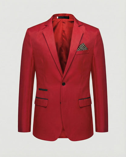 Herren Satinjacke Elegant Modisch
