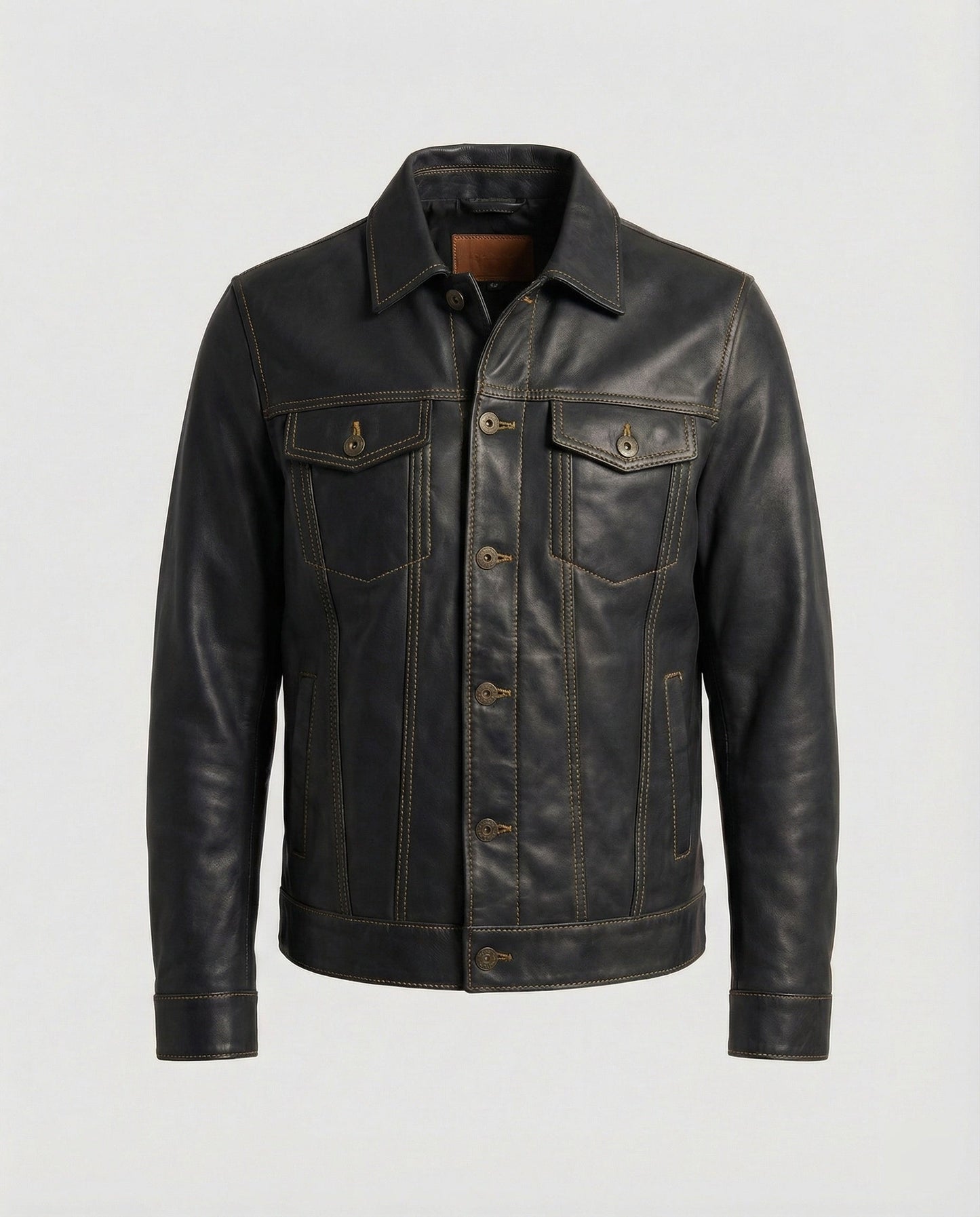 Herren Thermojacke Kunstleder