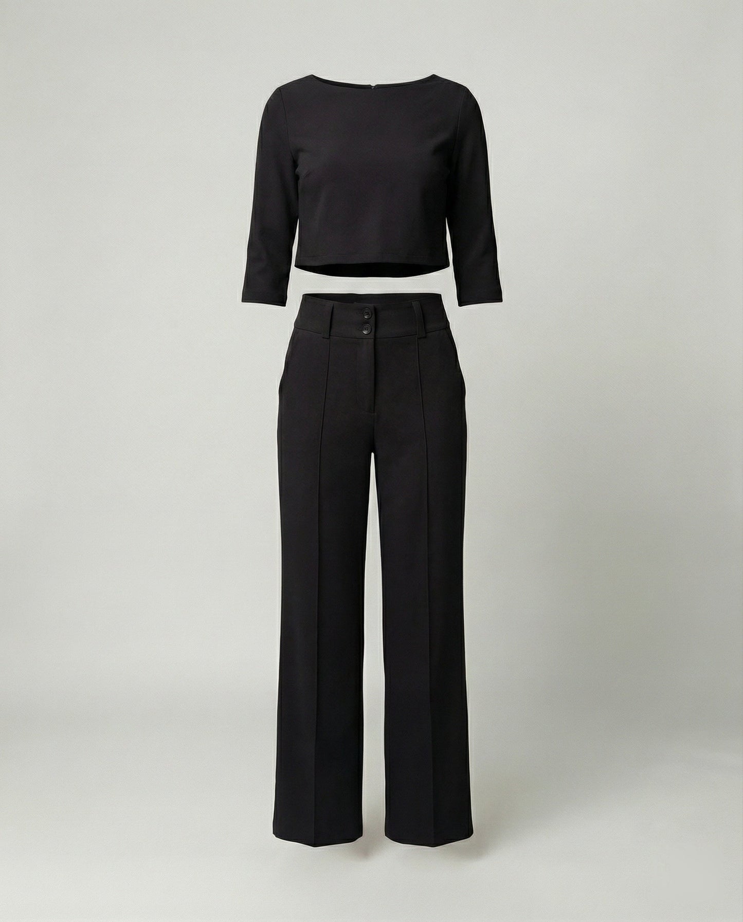 Damen Herbst Hosenset Tailliert