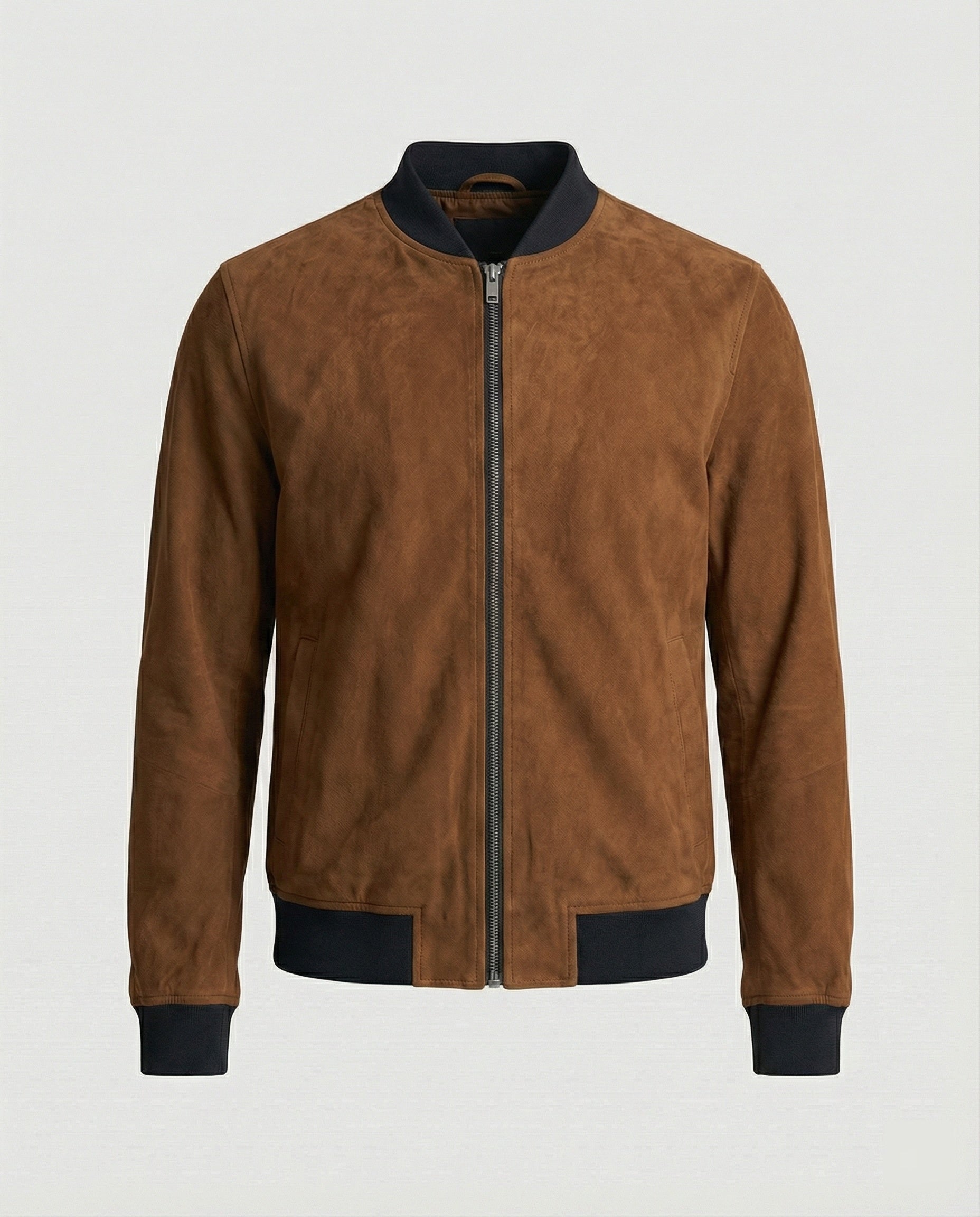 Herren Velours Bomberjacke - Eveloria