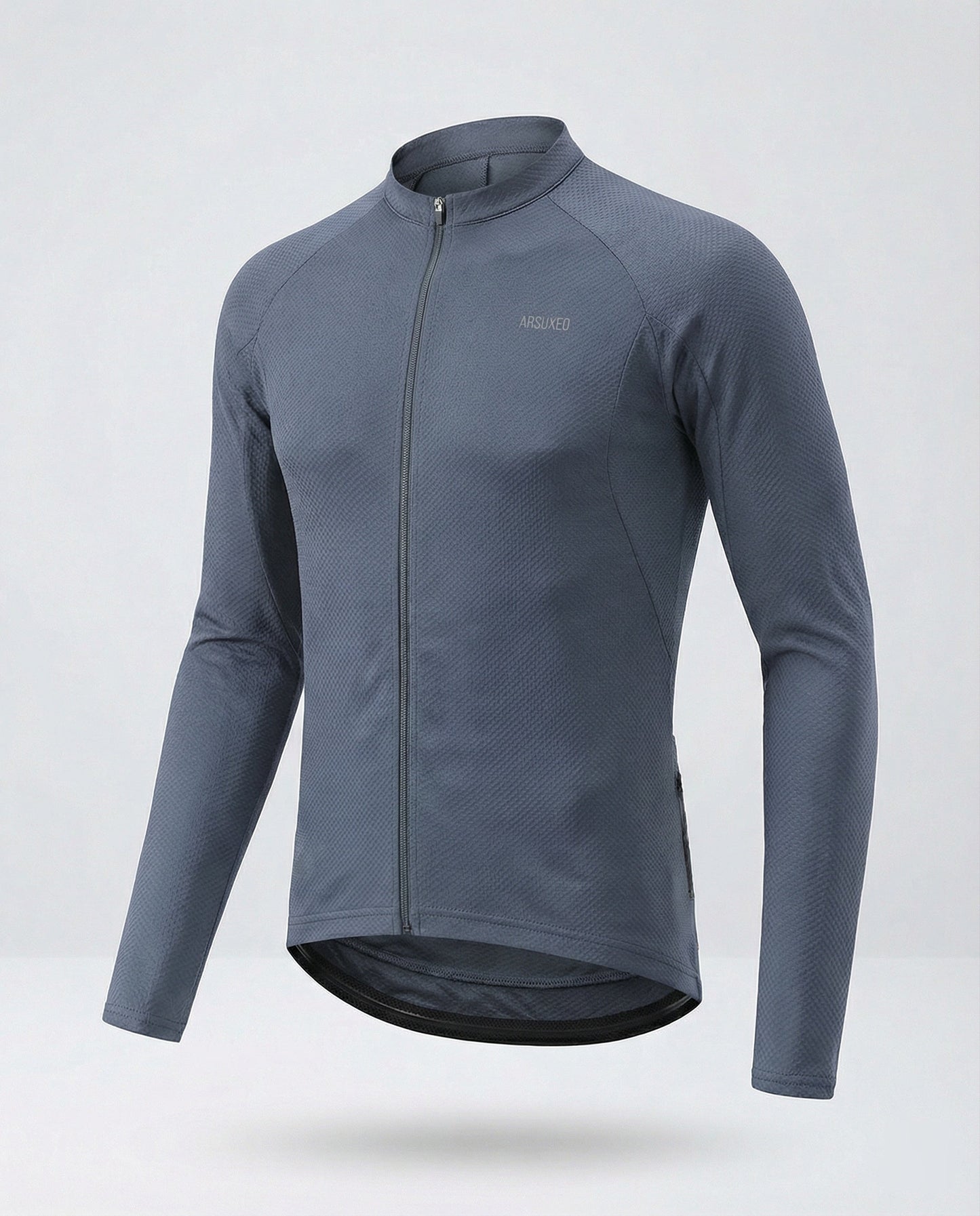 Herren Langarm Fahrradtrikot Mit Rückentaschen