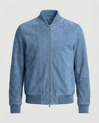 Herren Bomberjacke Lederoptik