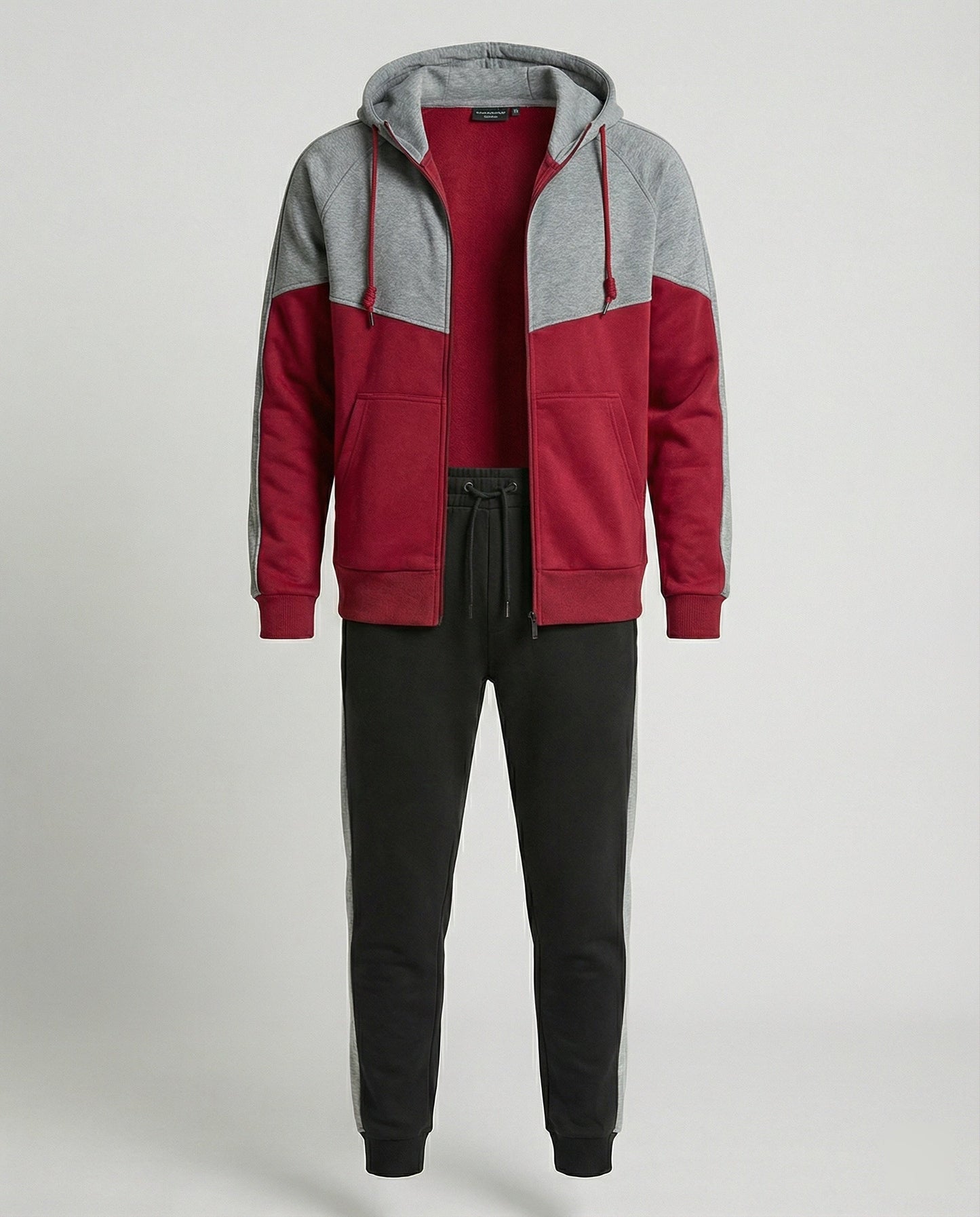 Herren Jogginganzug Reißverschlussjacke Baumwolle