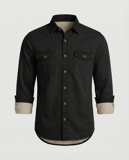 Herren Jeanshemd mit Brusttaschen