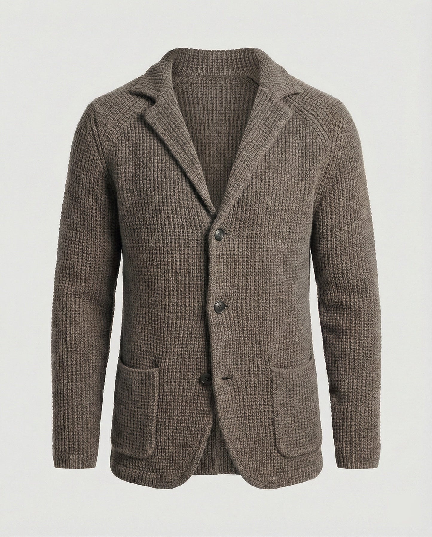 Herren Strickblazer Reverskragen - Eveloria