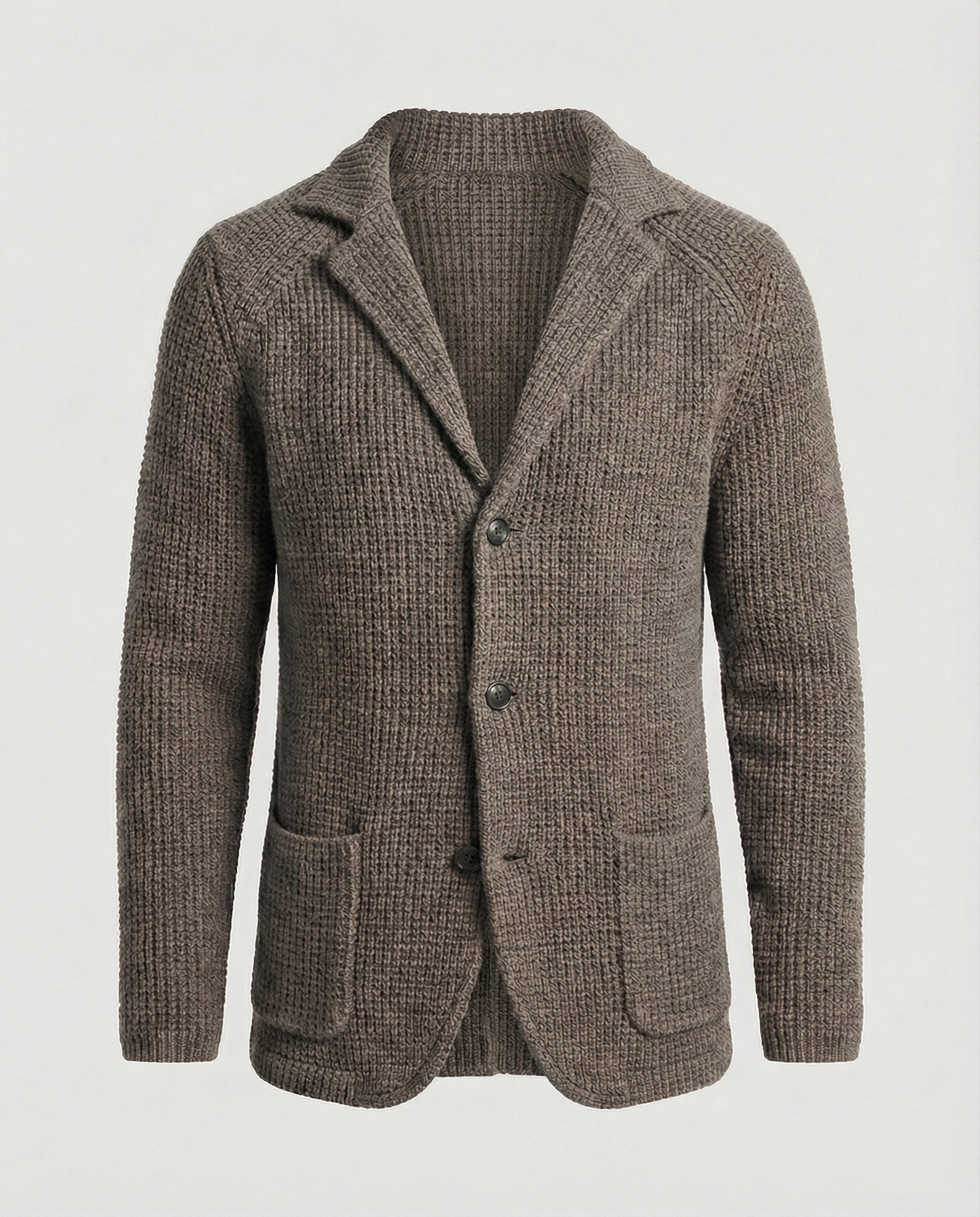Herren Strickblazer Reverskragen - Eveloria