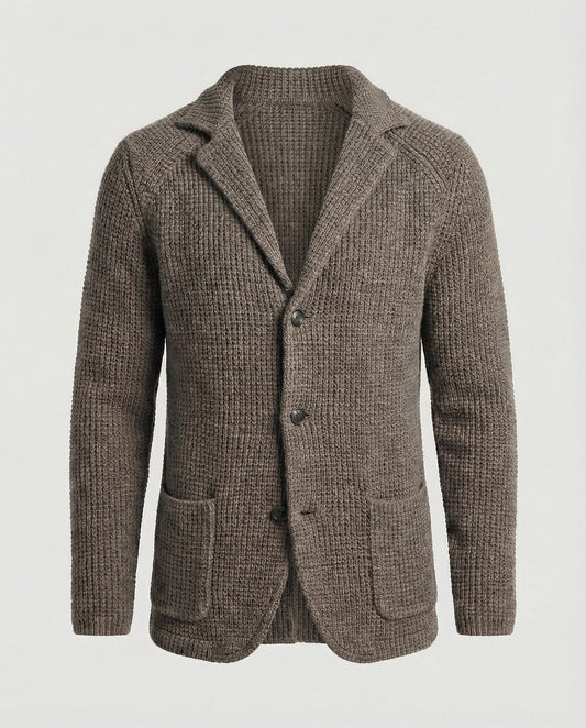 Herren Strickblazer Reverskragen - Eveloria