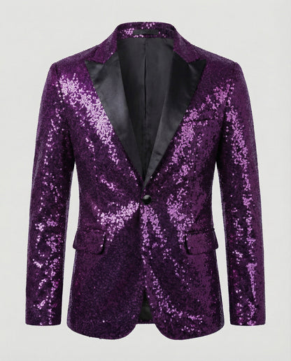 Pailletten Blazer Damen Glitzer