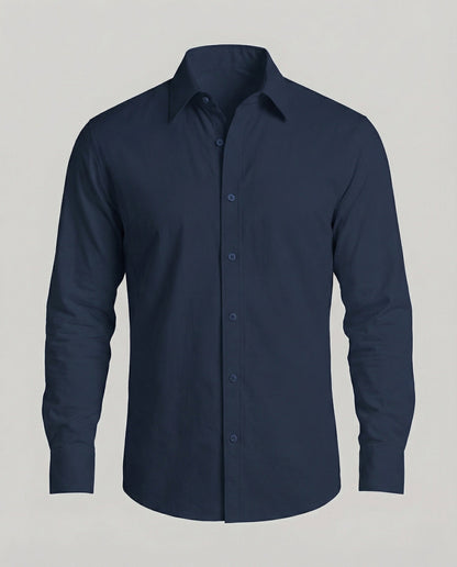 Herren Businesshemd Slim Fit Kentkragen Weiß