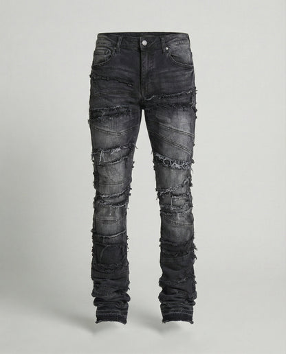 Herren Slimfit Jeans Destroyed dunkelblau - Eveloria