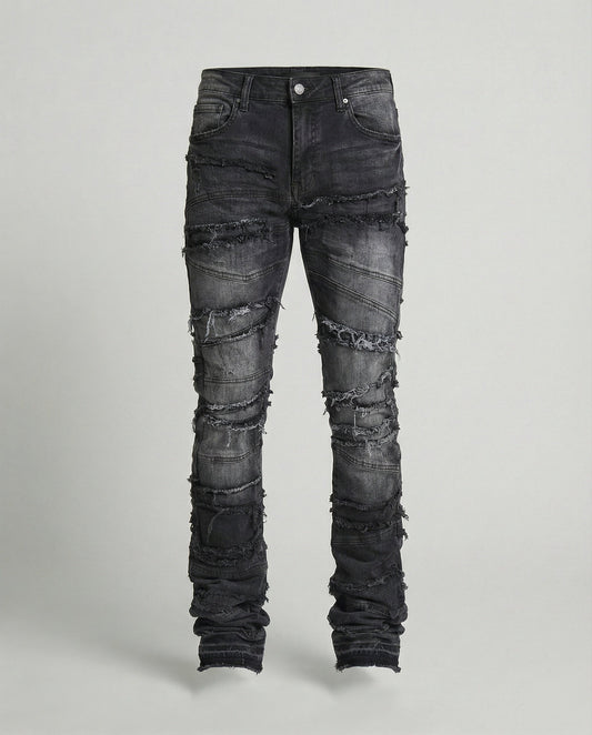 Herren Slimfit Jeans Destroyed dunkelblau - Eveloria