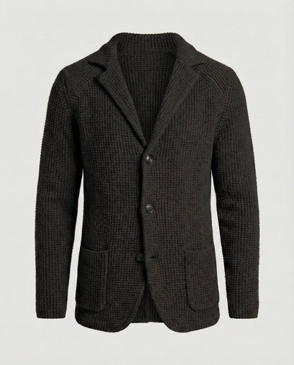 Herren Strickblazer Reverskragen