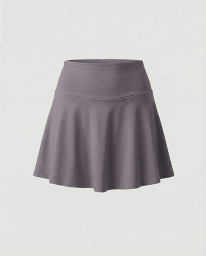 Damen Bade-Skort Hochgeschnitten Mit Seitentasche