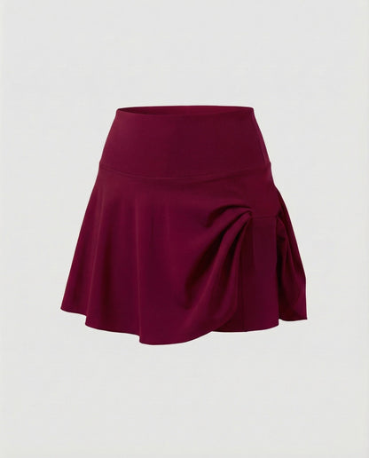 Damen Bade-Skort Hochgeschnitten Mit Seitentasche