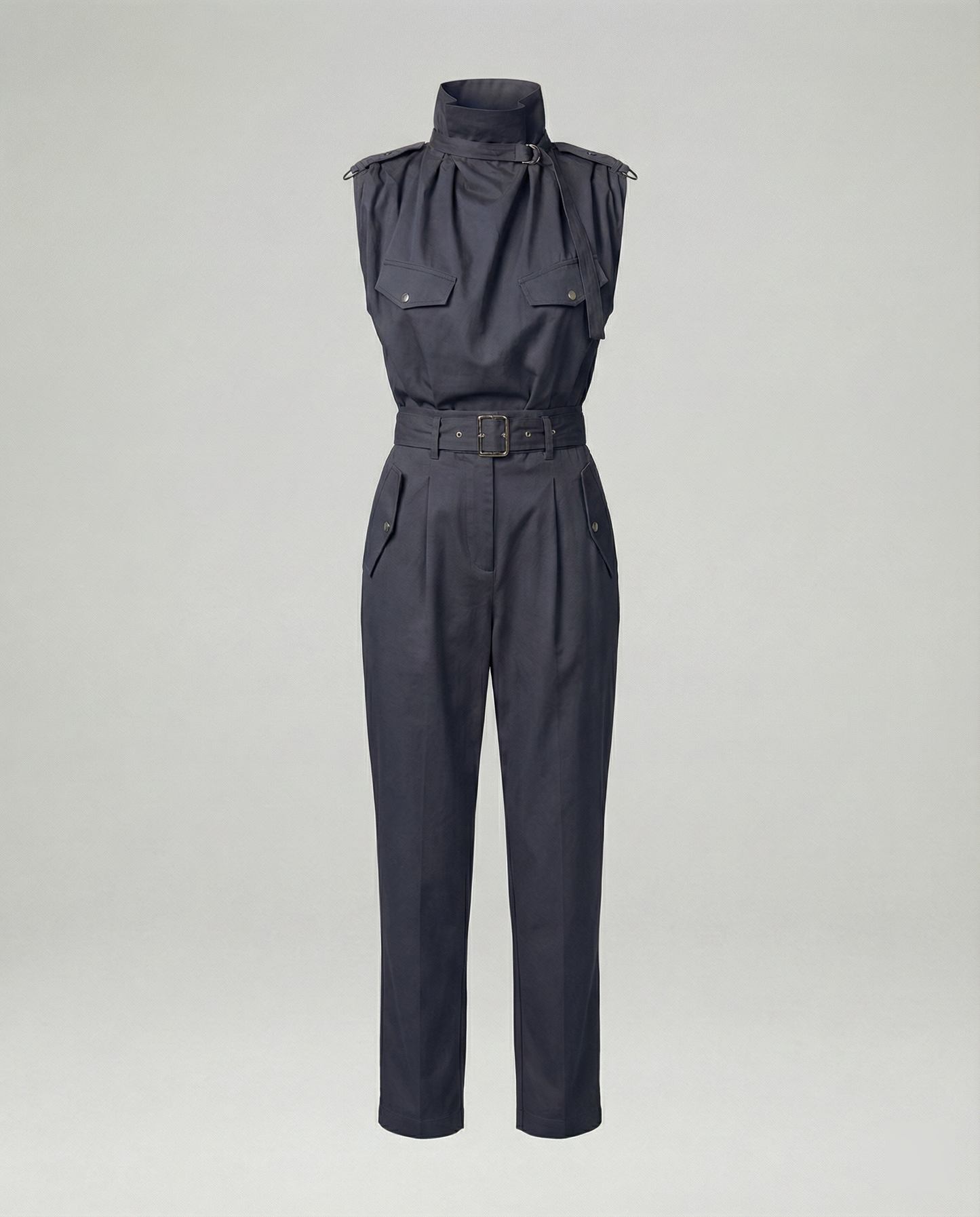 Damen Jumpsuit Ärmellos Modern Stylisch