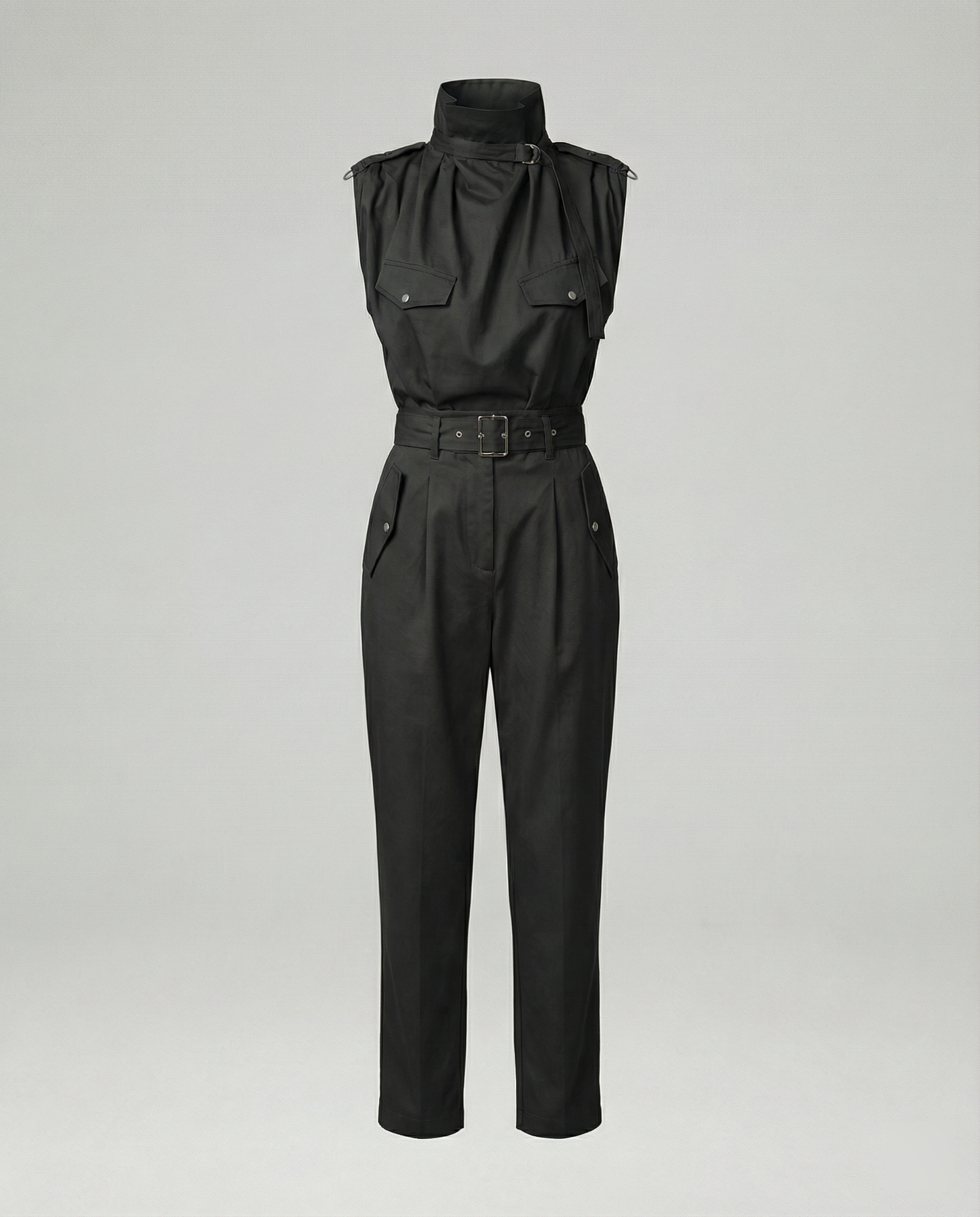 Damen Jumpsuit Ärmellos Modern Stylisch