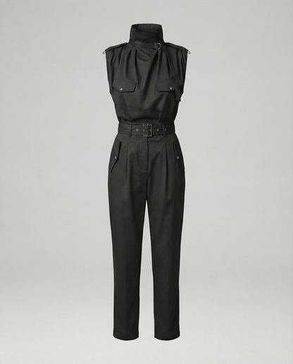 Damen Jumpsuit Ärmellos Modern Stylisch