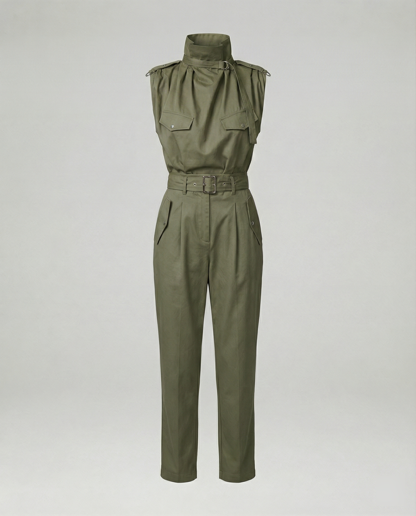 Damen Jumpsuit Ärmellos Modern Stylisch