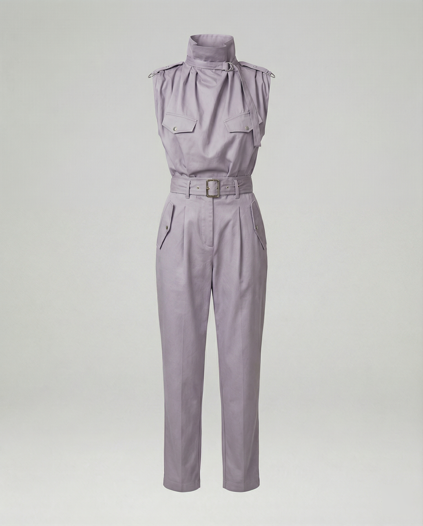 Damen Jumpsuit Ärmellos Modern Stylisch