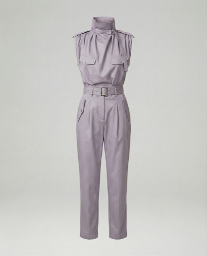 Damen Jumpsuit Ärmellos Modern Stylisch