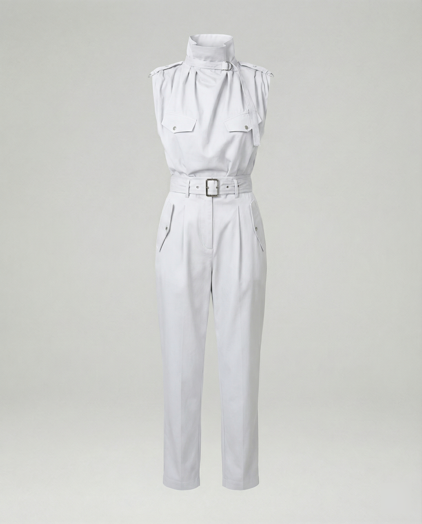 Damen Jumpsuit Ärmellos Modern Stylisch